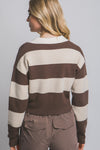 Stripe Polo Sweater