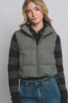 Cropped Puffer Vest