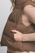 Cropped Puffer Vest