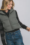 Cropped Puffer Vest