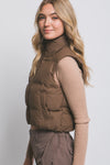 Cropped Puffer Vest