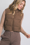 Cropped Puffer Vest