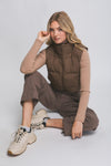 Cropped Puffer Vest