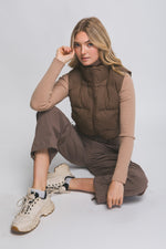 Cropped Puffer Vest