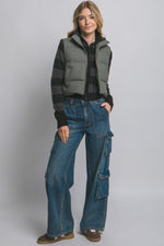 Cropped Puffer Vest