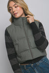 Cropped Puffer Vest