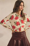 Luxe Soft Floral Button Down Cardigan