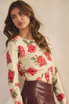 Luxe Soft Floral Button Down Cardigan