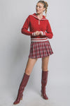 Sailor Collar Long Sleeve Sweater