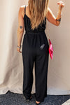 Tied V-Neck Spaghetti Strap Jumpsuit