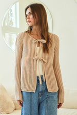 Solid Loose Knit Sweater Top