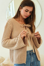 Solid Loose Knit Sweater Top
