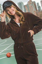 Velour Full Zip Hoodie