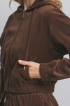 Velour Full Zip Hoodie