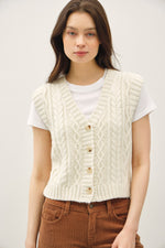 Chunky Cable Sweater Vest