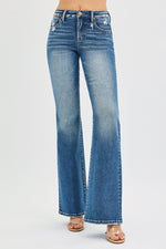 RISEN Tummy Control High Rise Flare Jeans