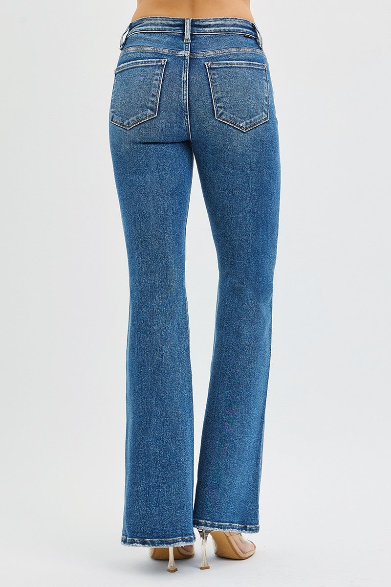 RISEN Tummy Control High Rise Flare Jeans