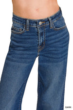 Zenana Dark Wash Wide Leg Jean