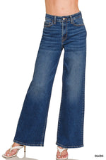 Zenana Dark Wash Wide Leg Jean