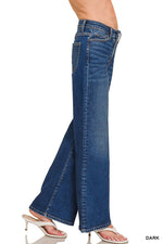 Zenana Dark Wash Wide Leg Jean