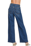 Zenana Dark Wash Wide Leg Jean