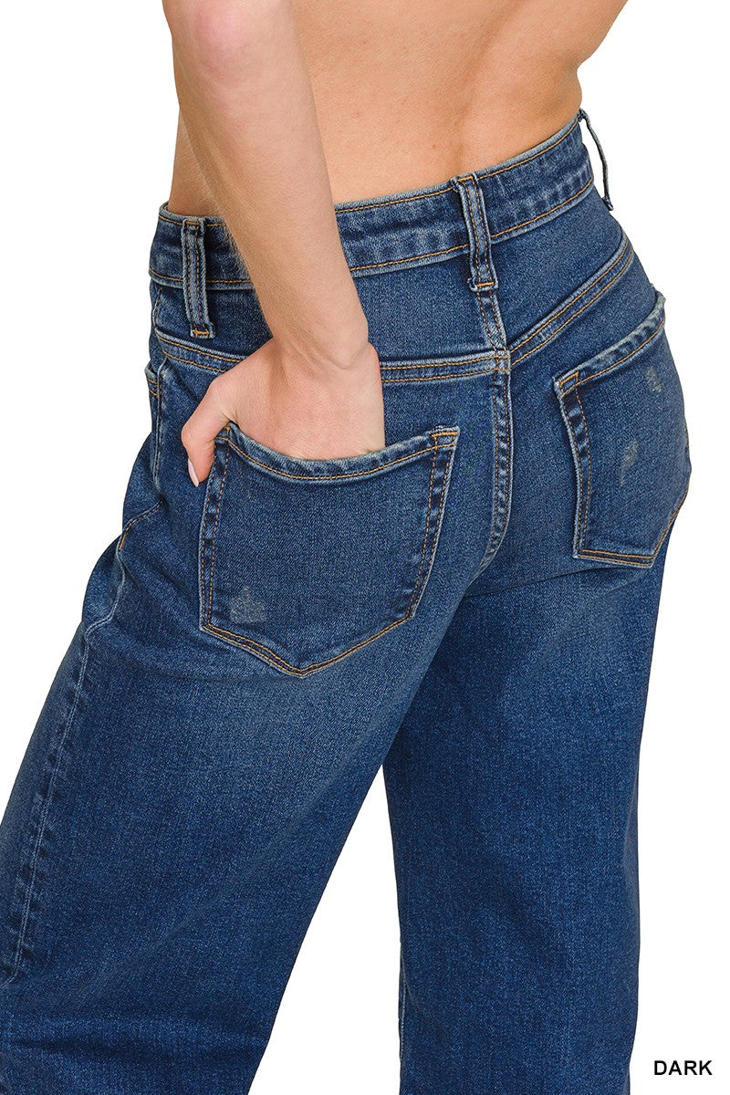 Zenana Dark Wash Wide Leg Jean