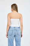 Sweetheart Strapless Sweater Knit Tube Top
