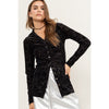 Certain To Charm Burnout Velvet Ruched Shirt