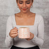 Pink Imprint Stoneware Mug