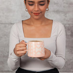 Pink Imprint Stoneware Mug