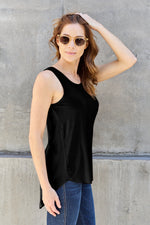 Bamboo Full Size Round Neck Tank