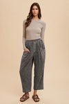 Annie Wear Mineral Washed Elastic Waist Pants