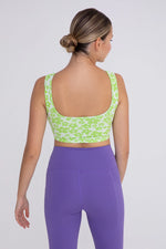 Picking Daisies Ribbed Sports Bra