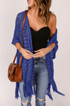 Open Front Cardigan with Fringes