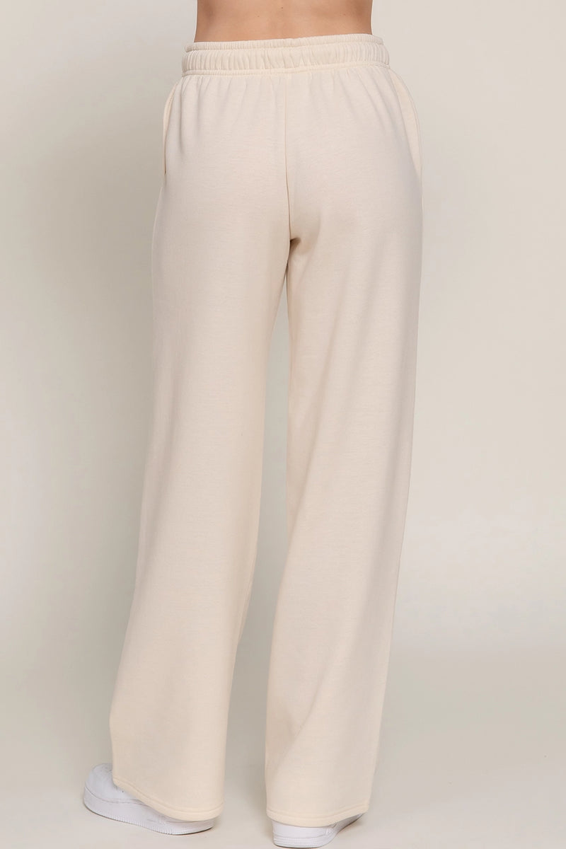 Straight Leg Inner Fleece Jogger Pants