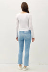 Soft Core Basic Square Neck Long Sleeve Top