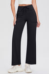 Full Size Drawstring High Waist Pants with Pockets