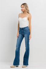 Jelly Jeans Mid Rise Flare with Side Detail