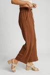 Full Size Drawstring Wide Leg Pants with Pockets