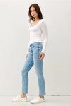 Soft Core Basic Square Neck Long Sleeve Top
