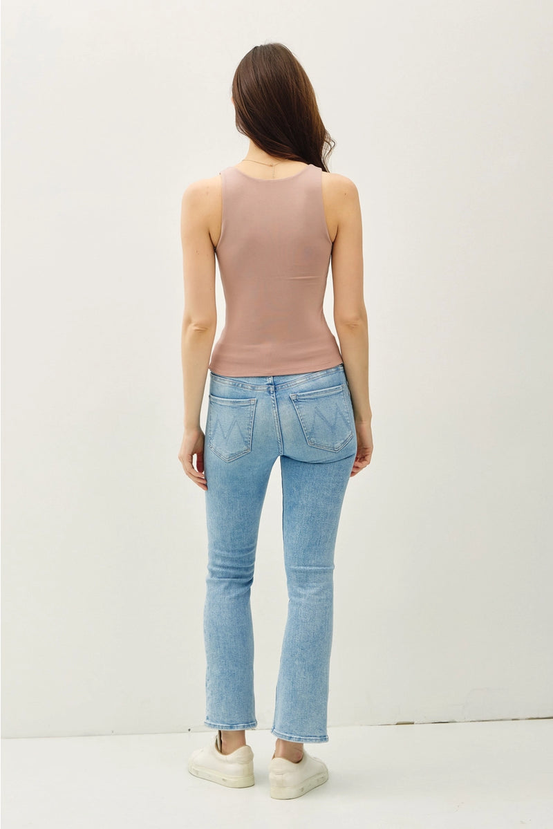 Basic Full Length V-Neck Tank