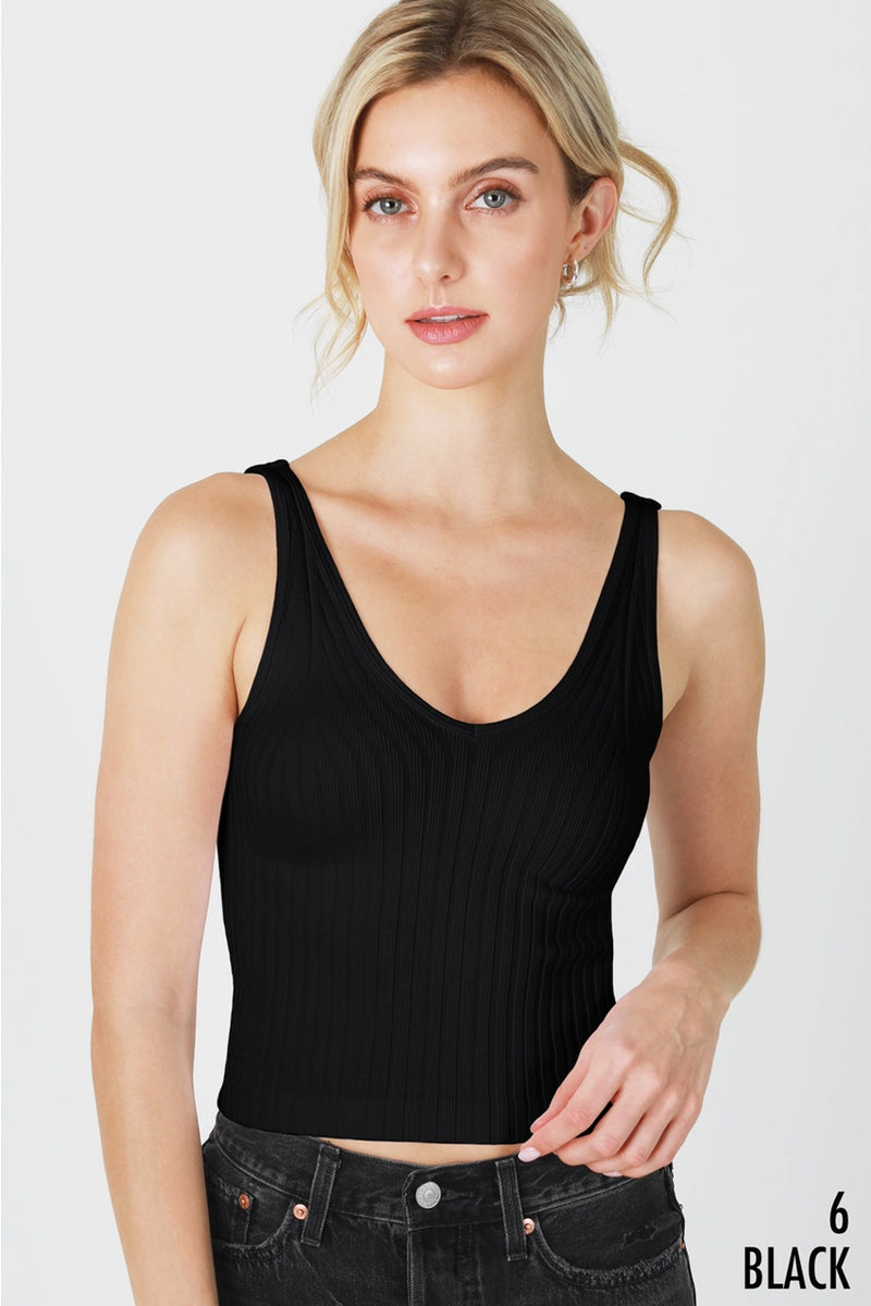 Wide Ribbed Tank Top