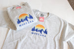 Montana Sunset Embroidered Crewneck