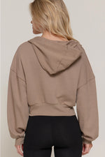 Long Sleeve Hoodie French Terry Zip Up Jacket