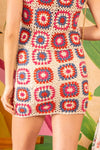 Crochet Patchwork Mini Skirt