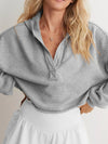 Exposed Seam Long Sleeve Hoodie