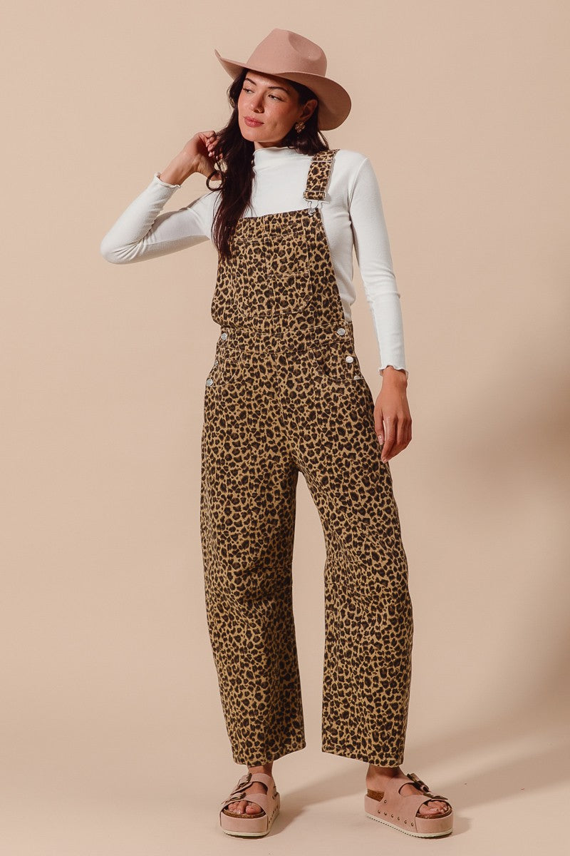 Take Me To The Savanna Barrel Overalls