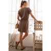 Mineral Washed Cotton Mini Dress