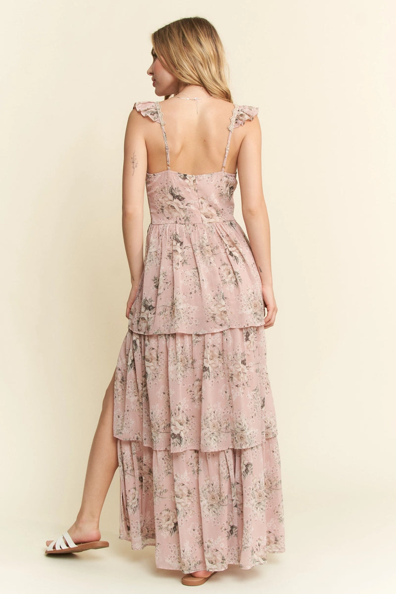 Falling for Florals Tiered Dress
