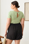 Plus Size Drawstring Elastic Waist Shorts with Pockets